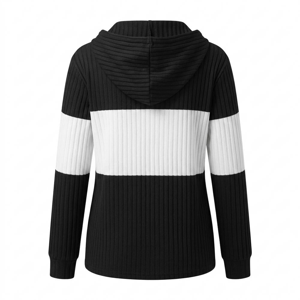 Allsaints Leather - Nomor | Ribbed Color-Blocked Knit Cardigan Women