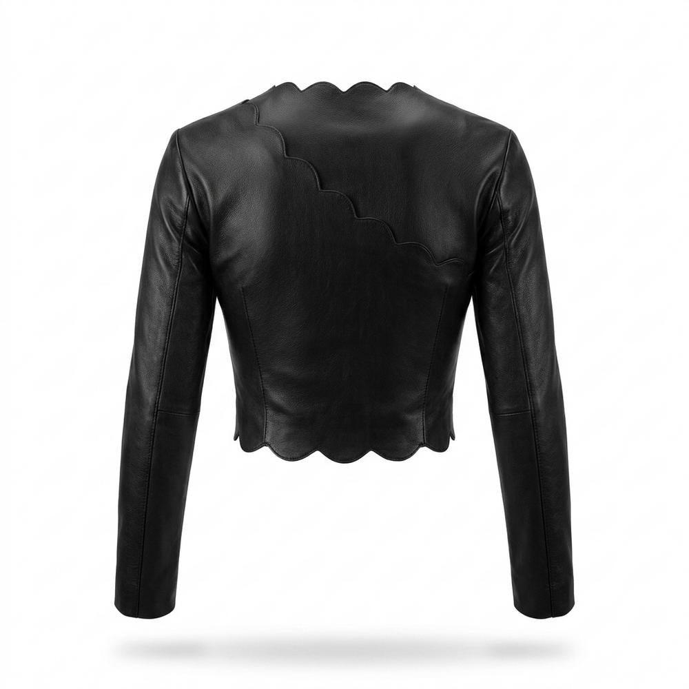 Allsaints Leather - Nover | Asymmetrical Slim Fit Top Women