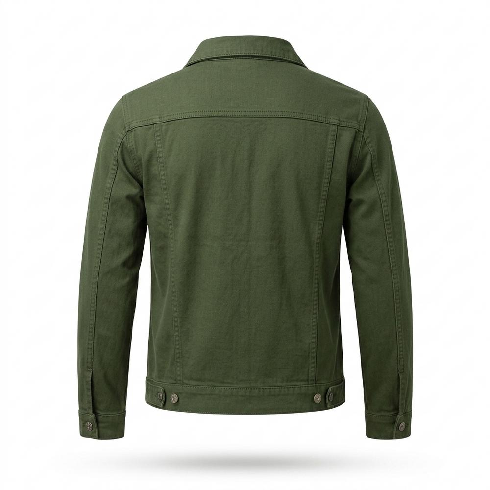 Allsaints Leather - Aldar | Button-Front Slim Fit Denim Jacket Men
