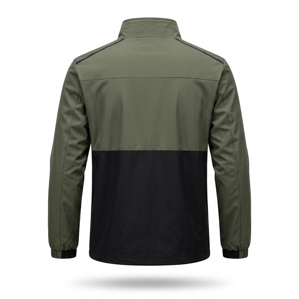 Allsaints Leather - Mamer | Color-Block Zip-Up Jacket Men