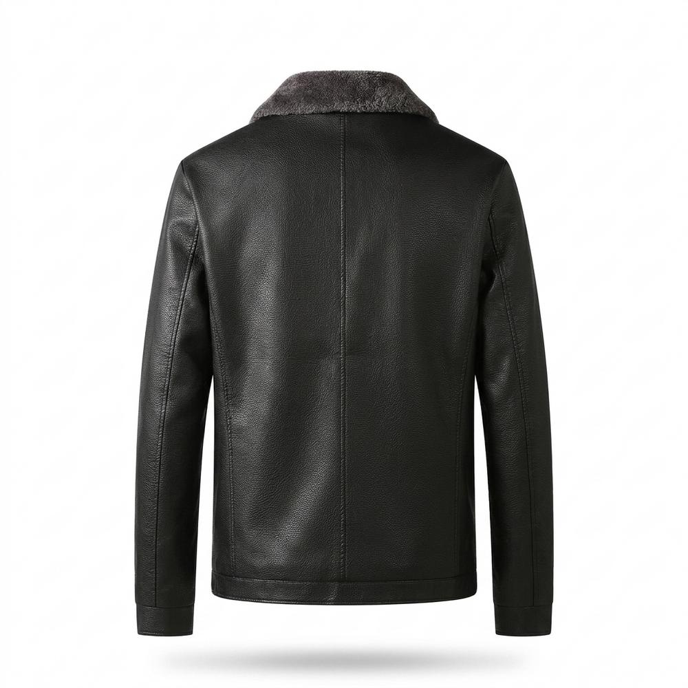 Allsaints Leather - Tizan | Fleece-Lined Zip-Up Leather Jacket Men