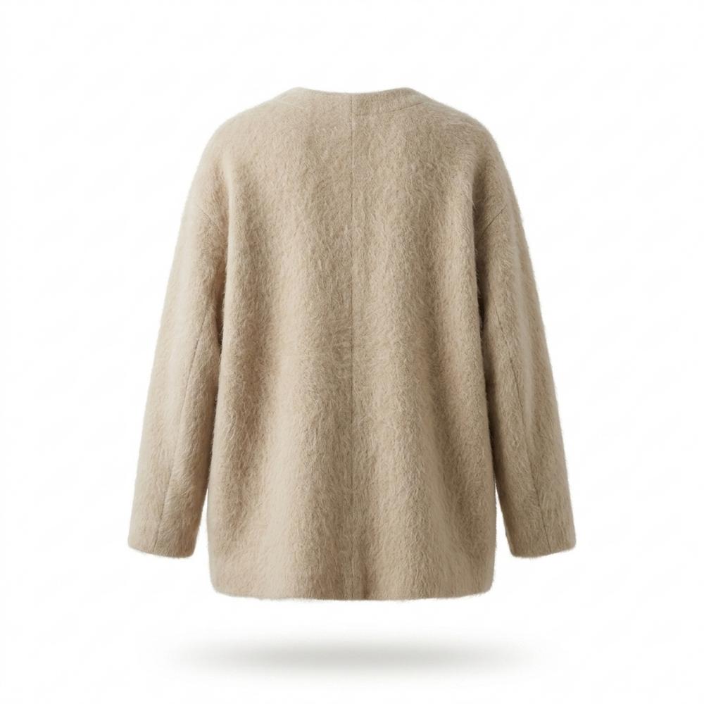 Allsaints Leather - Tadar | Collarless Textured Knit Cardigan Women