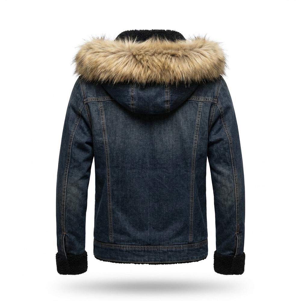 Allsaints Leather - Mupem | Sherpa-Lined Fur-Hooded Denim Jacket Men