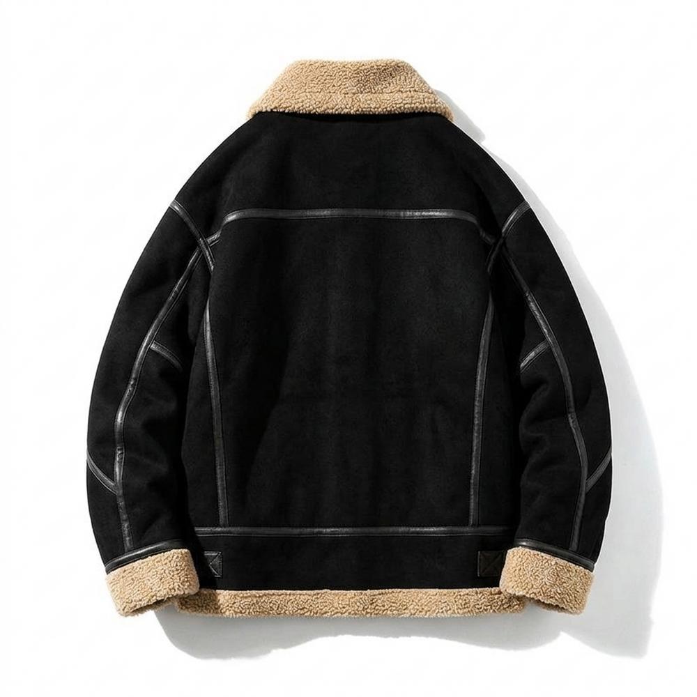 Allsaints Leather - Yoken | Sherpa-Lined Faux Suede Jacket Men