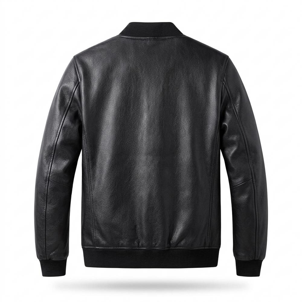 Allsaints Leather - Yokuv | Grained Zippered Leather Jacket Men