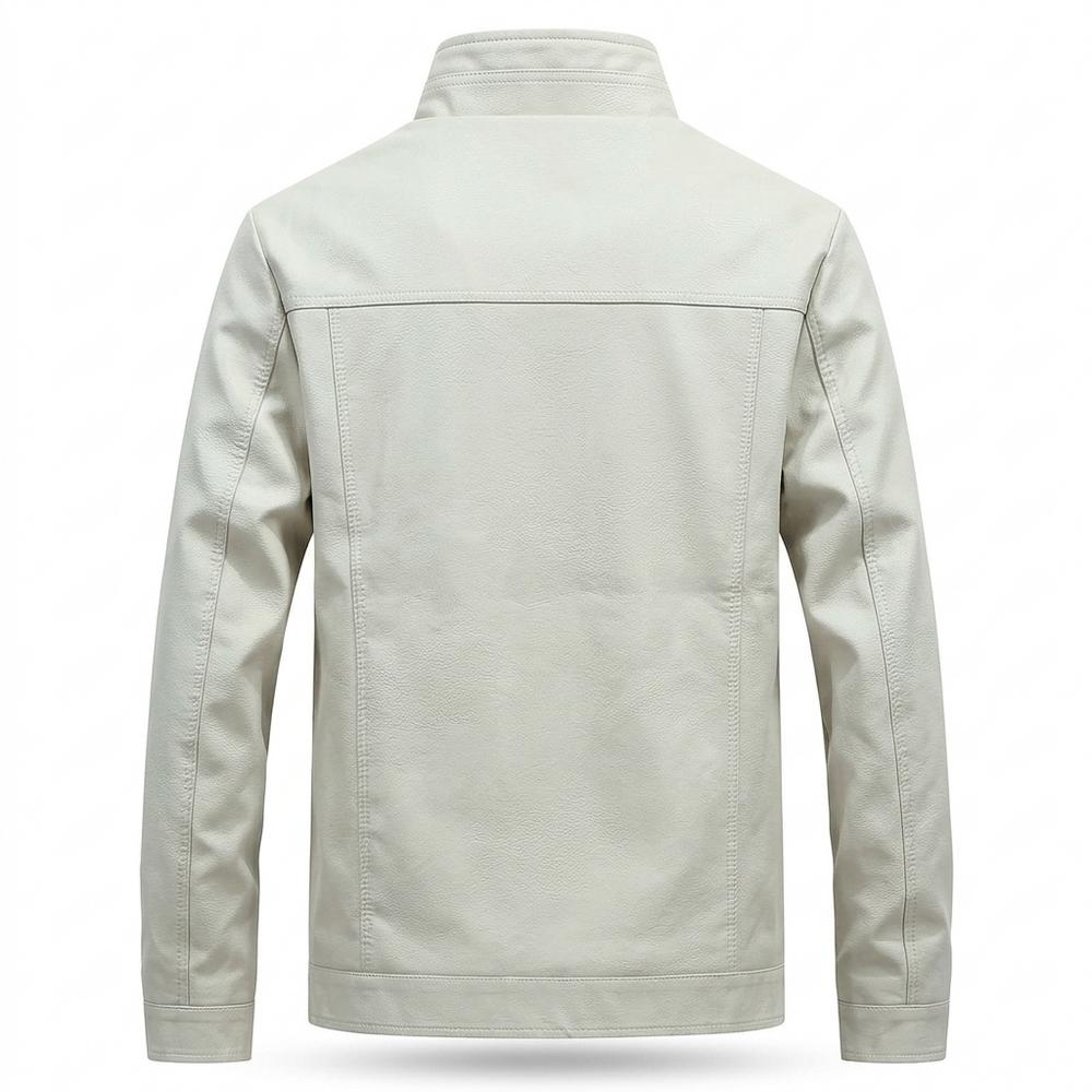 Allsaints Leather - Eavit | Lined Stand-Collar Leather Jacket Men