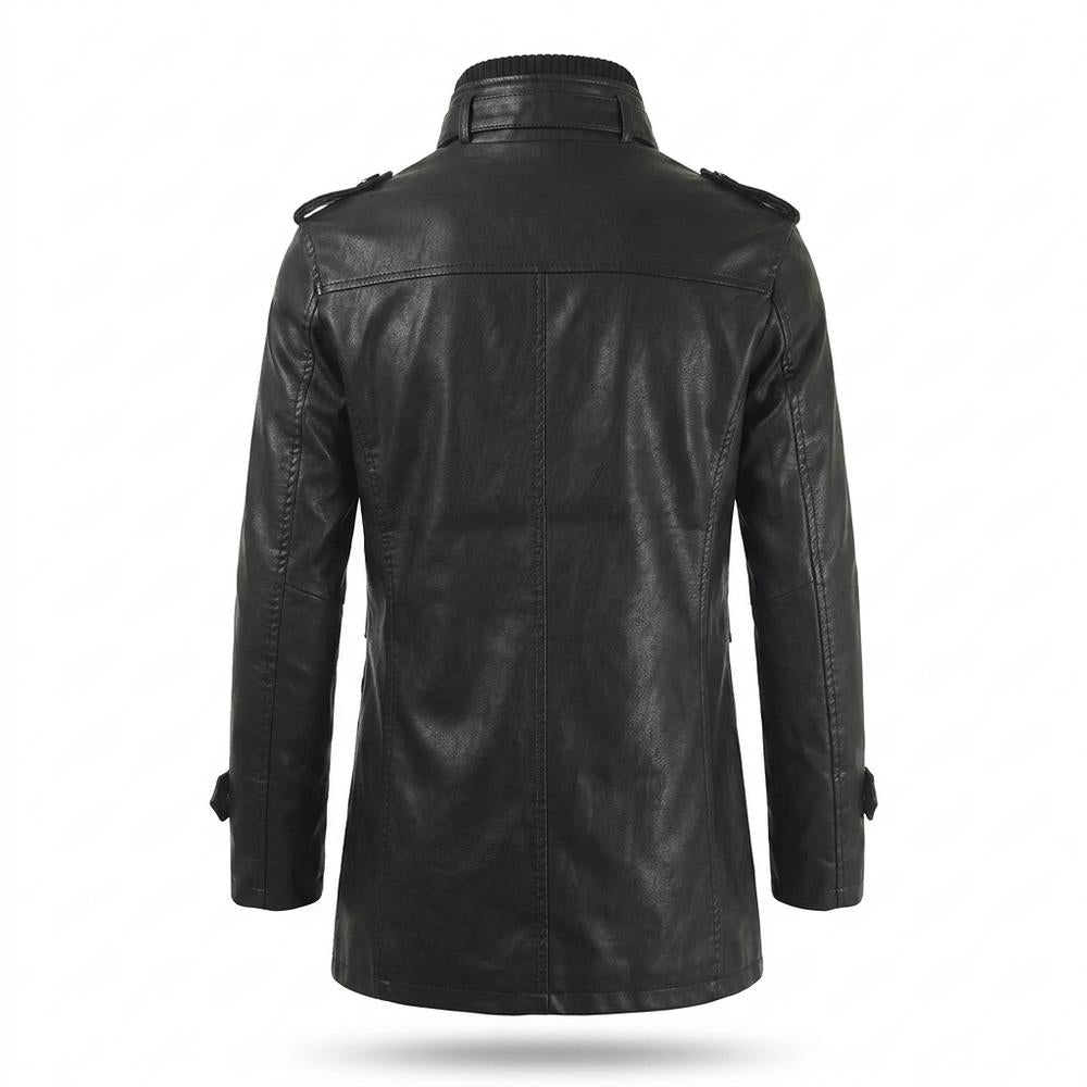 Allsaints Leather - Kunon | High-Collar Fleece-Lined Coat Men