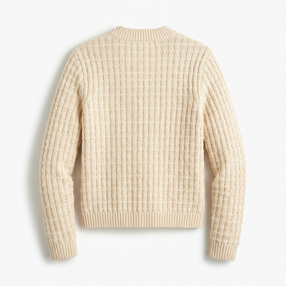 Allsaints Leather - Nomar | Textured Crewneck Knit Cardigan Women