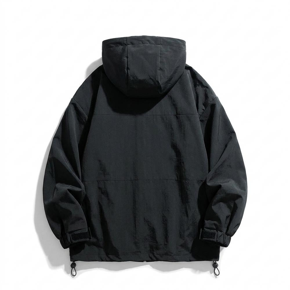 Allsaints Leather - Alvin | Hooded Relaxed Fit Jacket Unisex