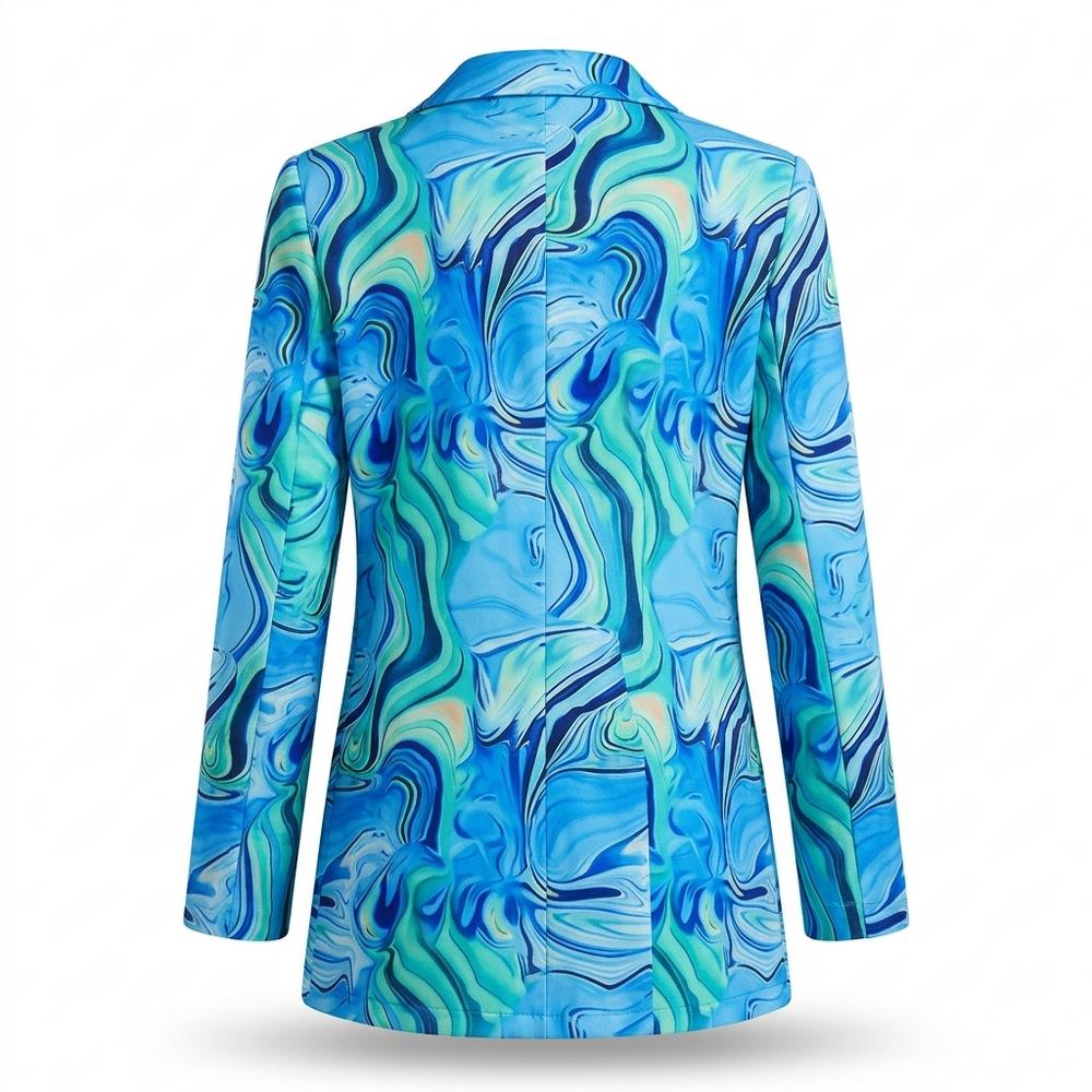 Allsaints Leather - Tavar | Printed Single-Breasted Blazer Women