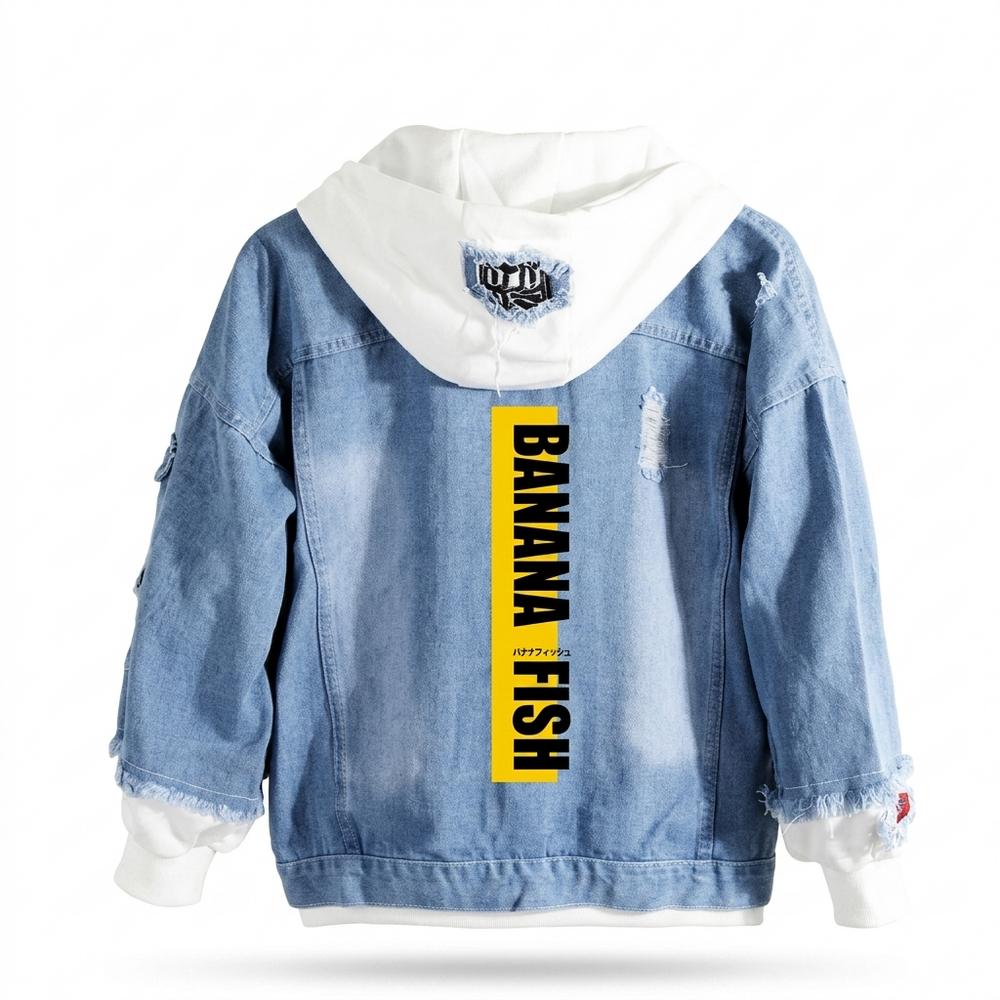 Allsaints Leather - Yiwal | Distressed Button-Up Denim Jacket Unisex
