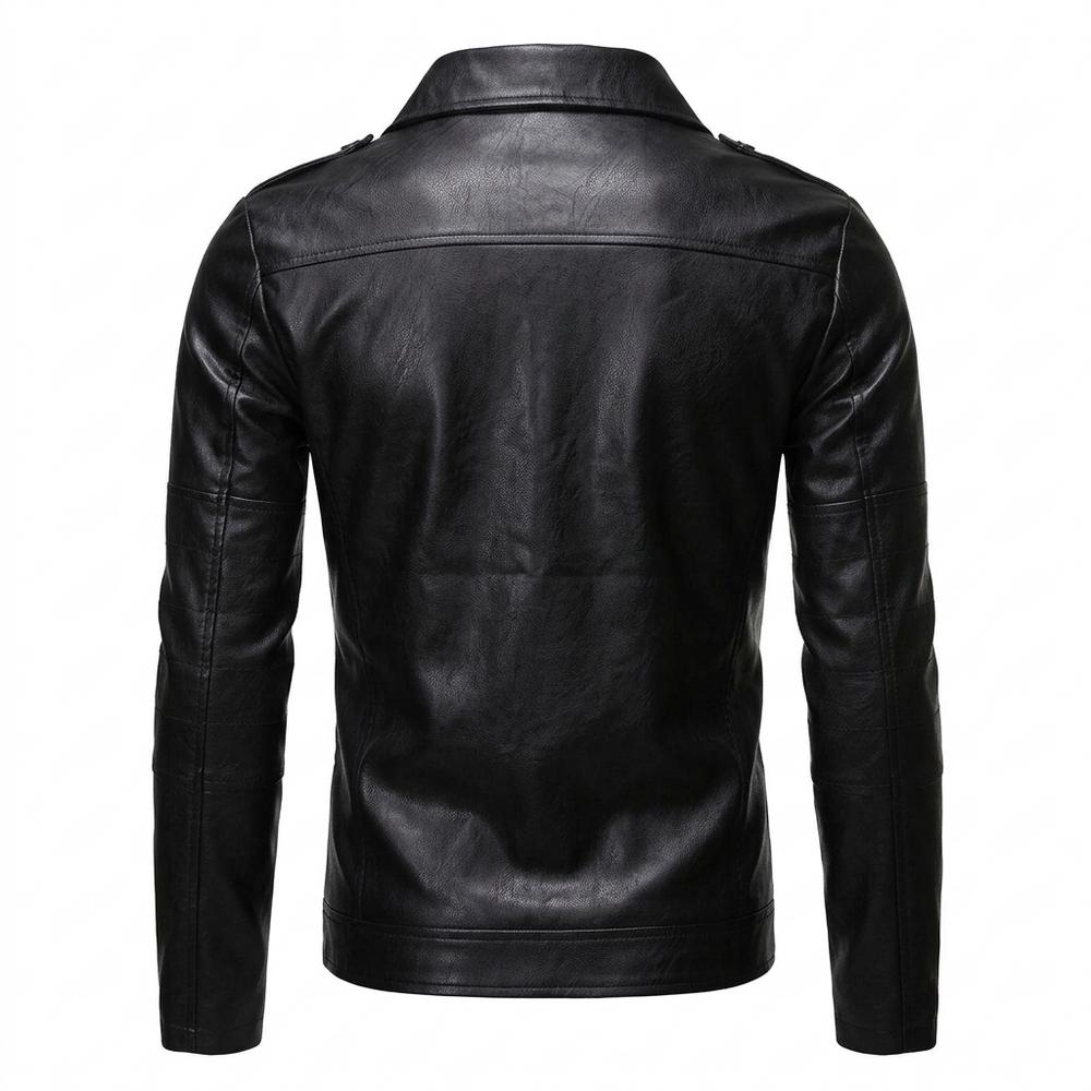Allsaints Leather - Mamon | Asymmetrical Fitted Leather Jacket Men
