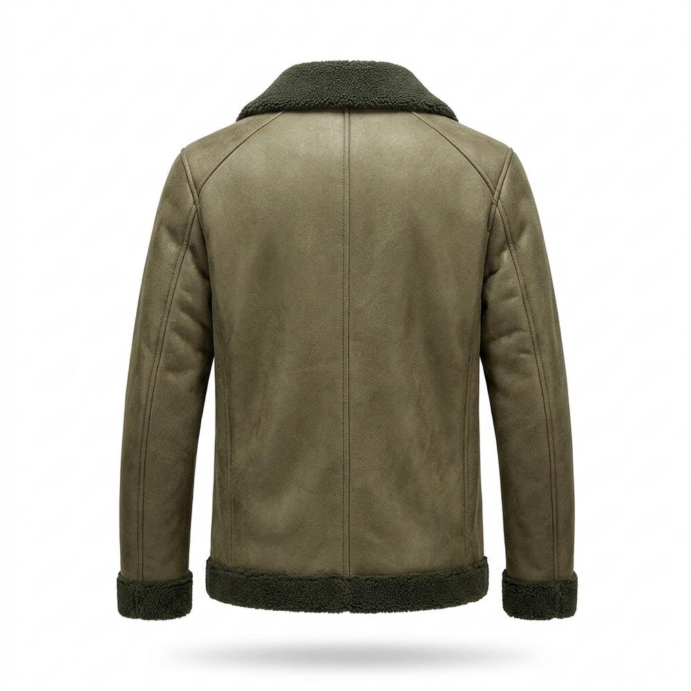 Allsaints Leather - Senor | Reversible Sherpa-Lined Jacket Men