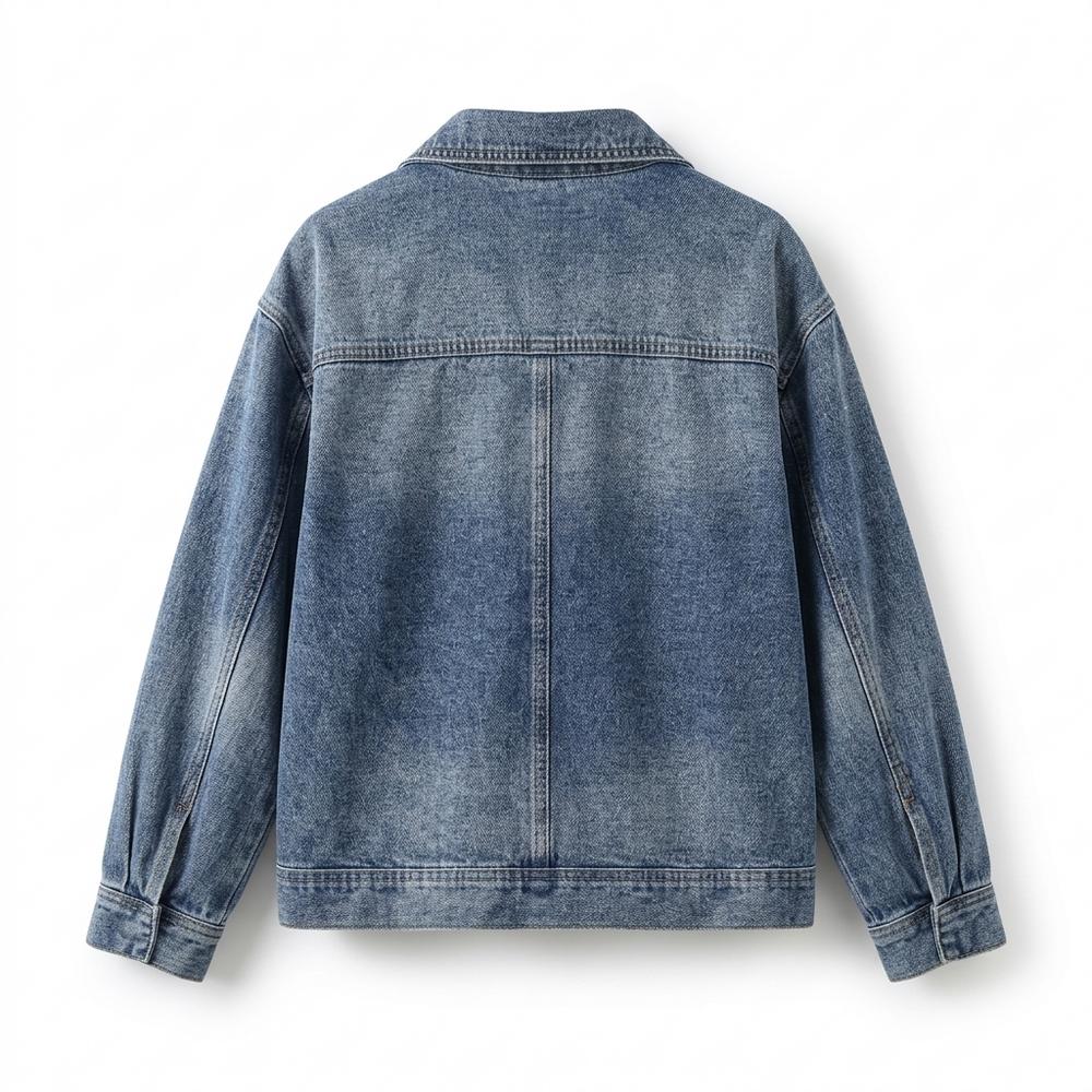 Allsaints Leather - Taser | Buttoned Relaxed Fit Denim Jacket Women