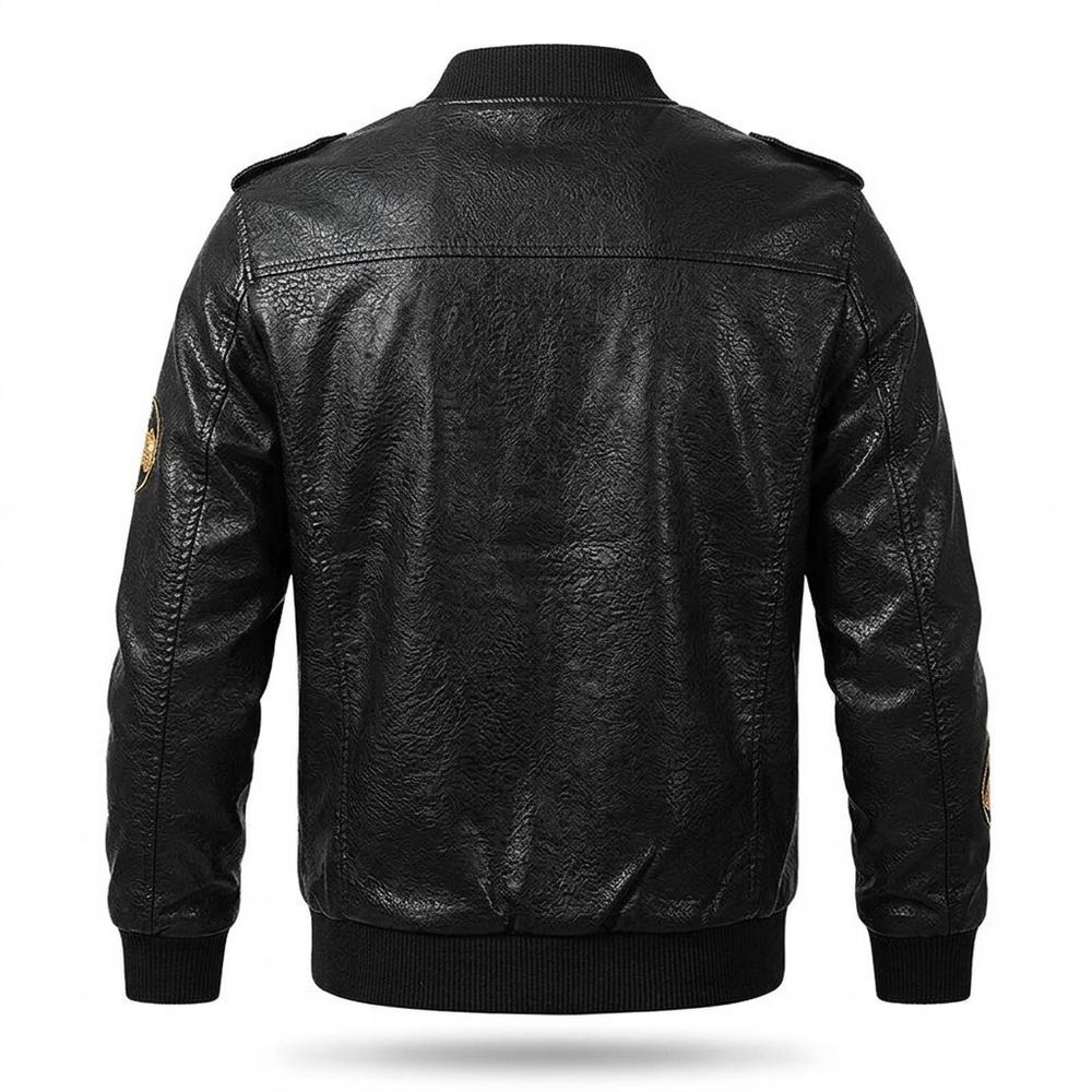 Allsaints Leather - Viver | Embroidered Lined Jacket Men