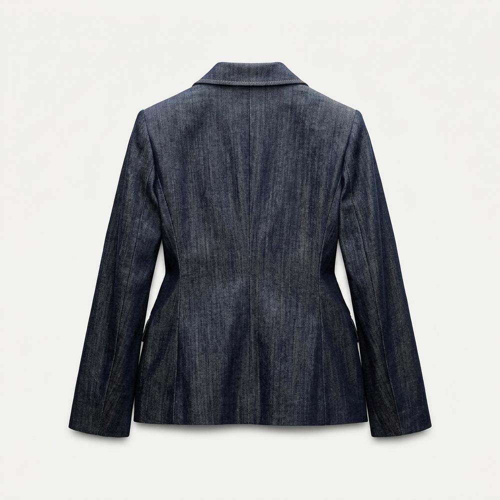 Allsaints Leather - Kesin | Denim Fitted Blazer Women