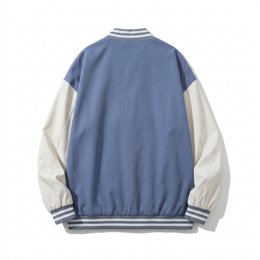 Allsaints Leather - Selen | Two-Tone Striped-Trim Jacket Unisex