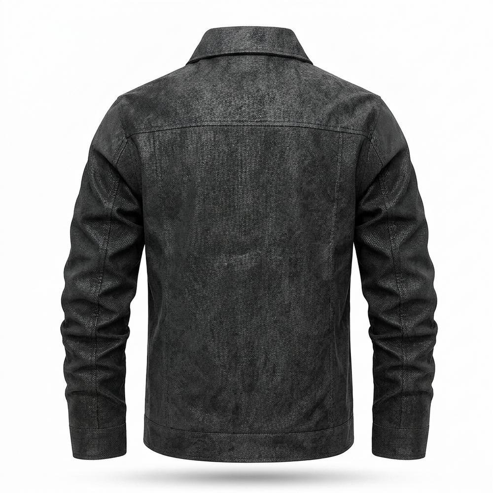 Allsaints Leather - Nosil | Textured Button-Front Jacket Men