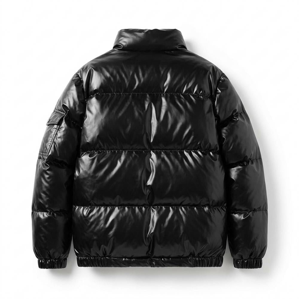 Allsaints Leather - Zevel | Glossy Padded Jacket Unisex
