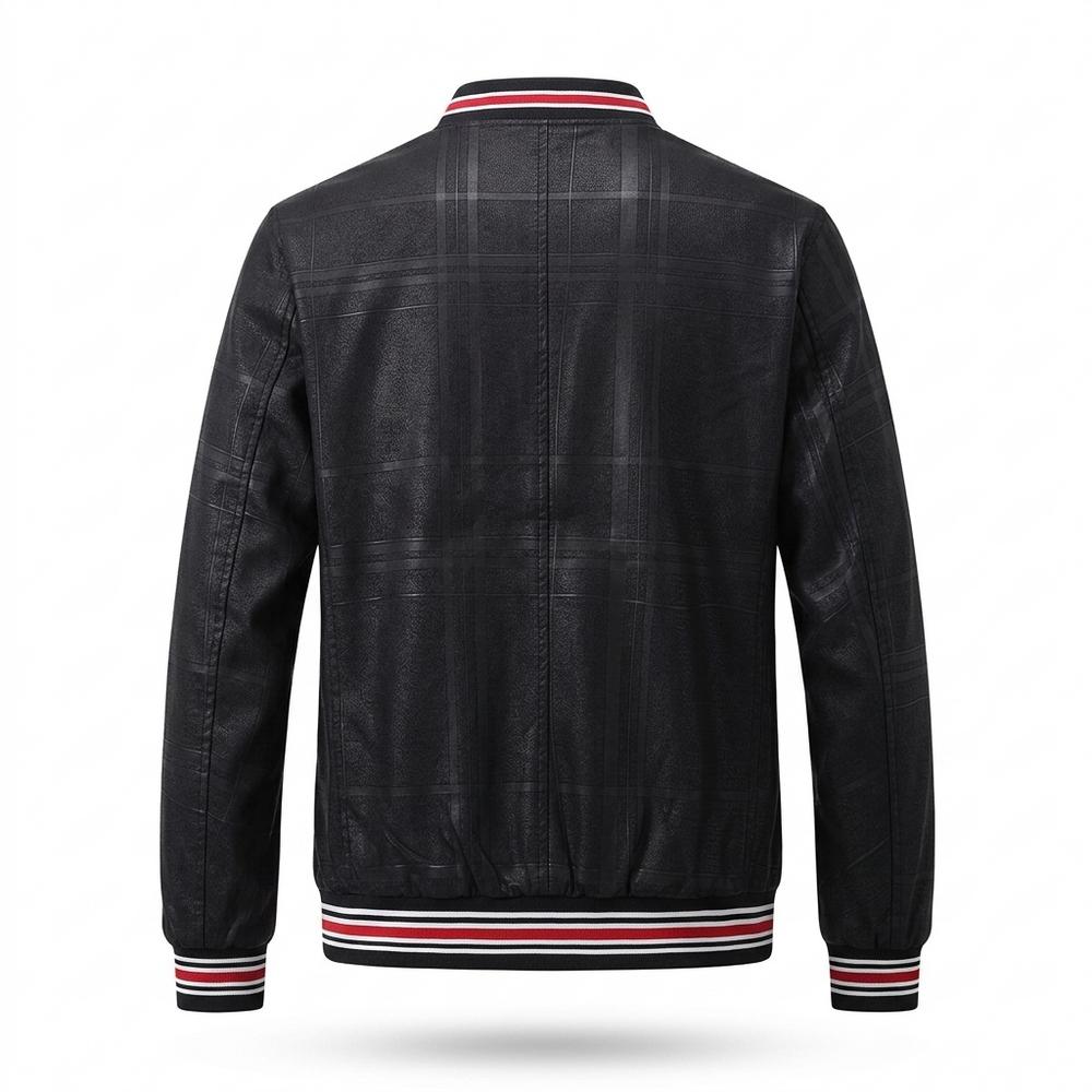 Allsaints Leather - Nalad | Plaid-Patterned Rib-Trimmed Jacket Men