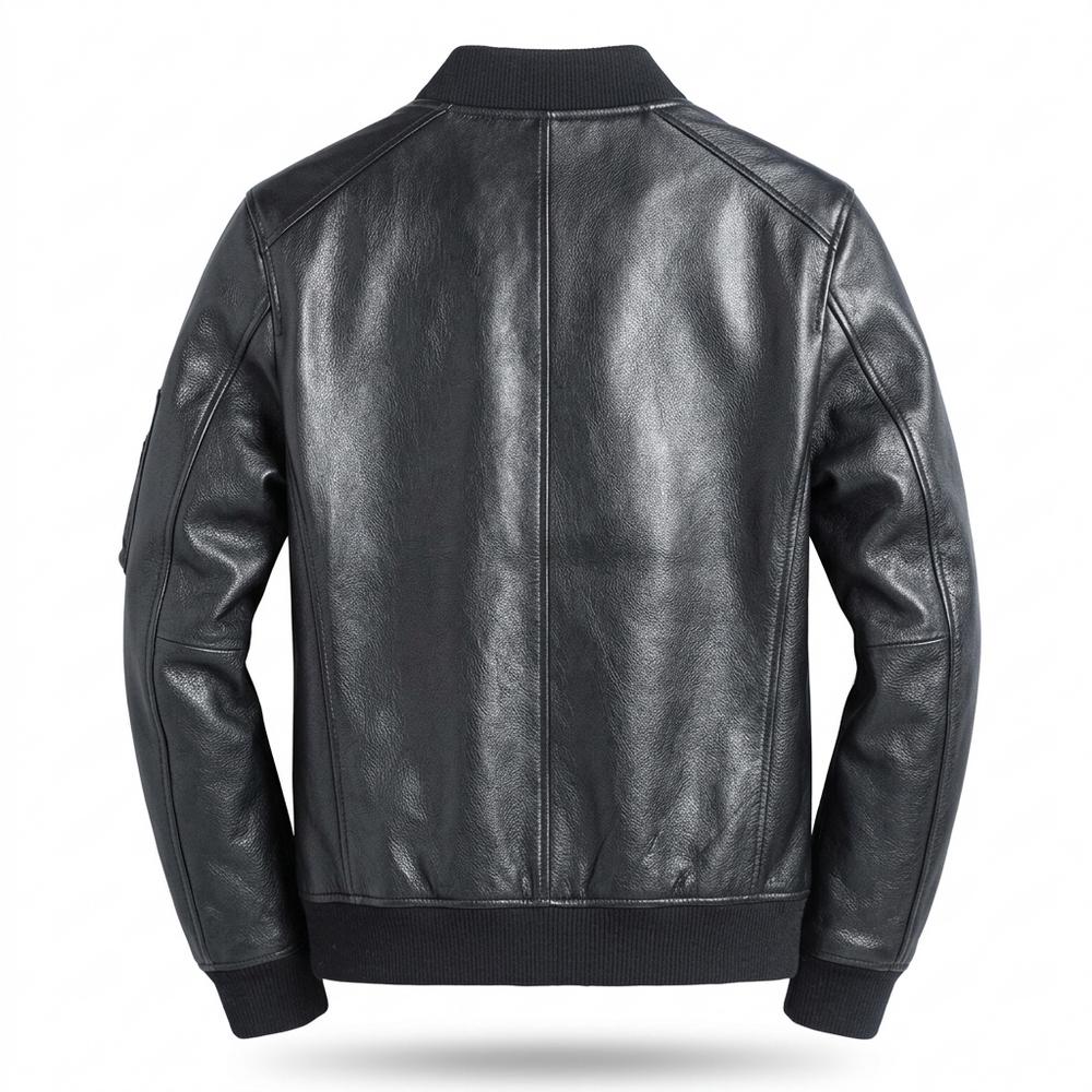 Allsaints Leather - Sudom | Zippered Bomber-Style Leather Jacket Men