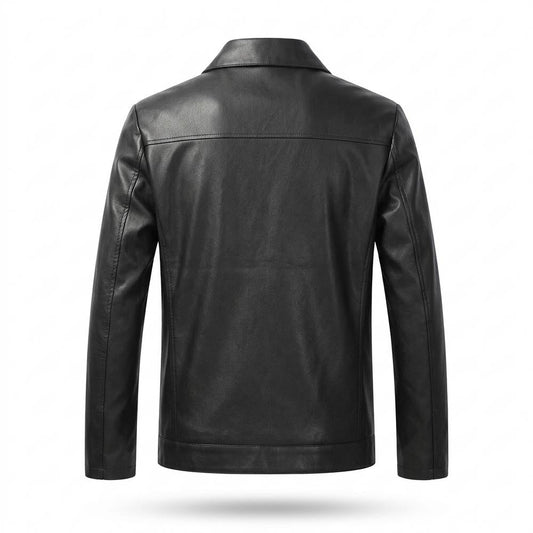 Allsaints Leather - Rosin | Zip-Up Collared Leather Jacket Men