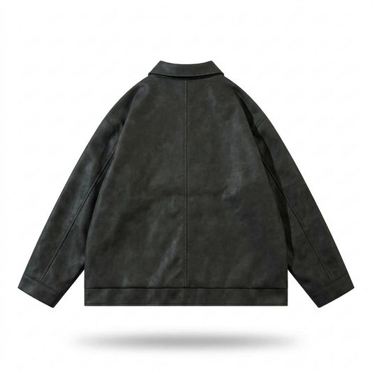 Allsaints Leather - Ravar | Embroidered Washed Jacket Unisex