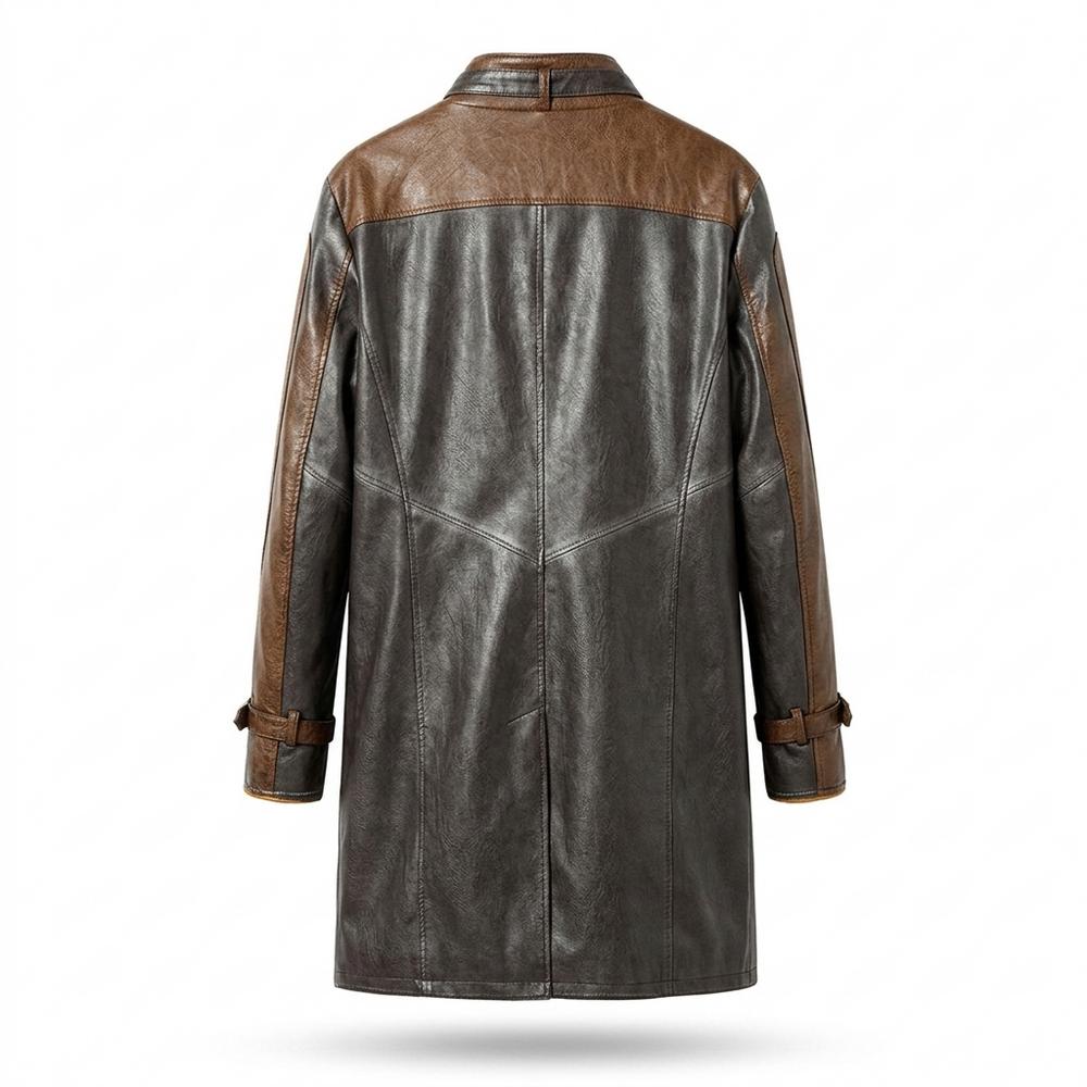 Allsaints Leather - Yifit | Two-Tone Lined Coat Men