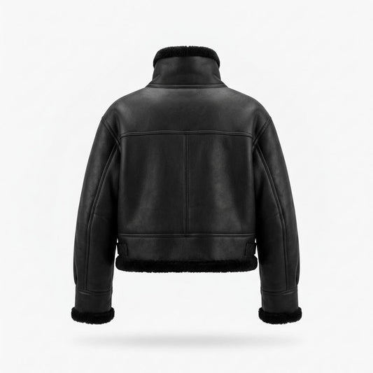 Allsaints Leather - Sopol | Lined Cropped Leather Jacket Unisex