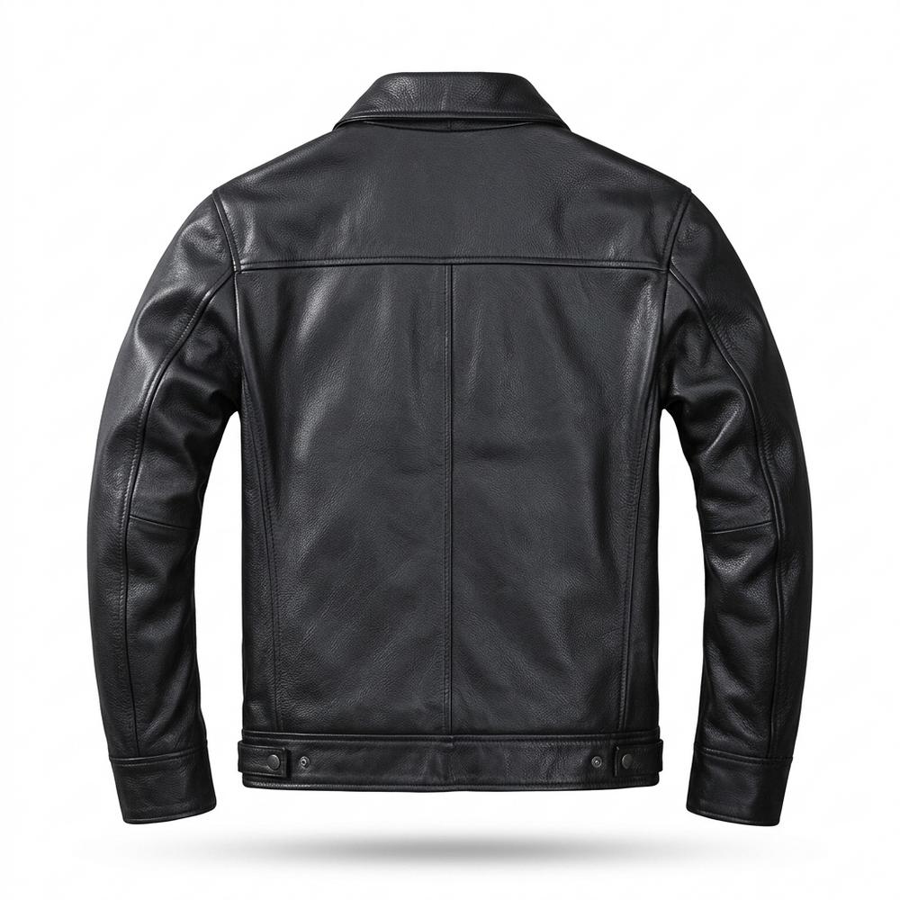 Allsaints Leather - Munes | Zip-Up Fitted Leather Jacket Men