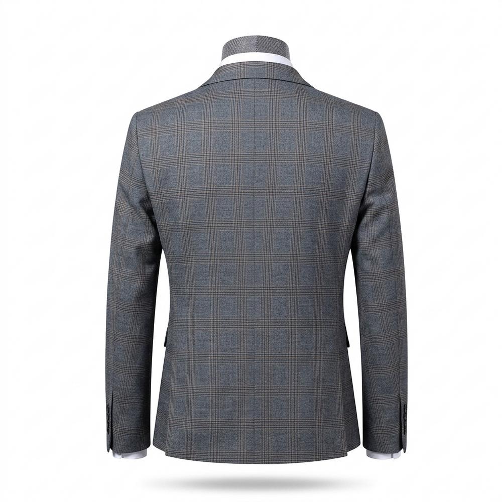 Allsaints Leather - Lasan | Plaid Slim Fit Blazer Men