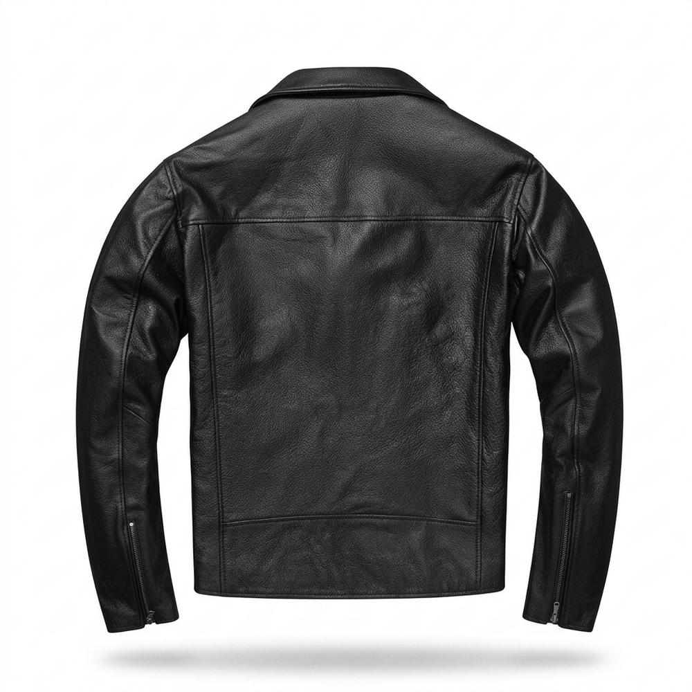 Allsaints Leather - Delas | Asymmetrical Lined Leather Jacket Men