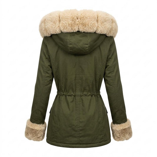 Allsaints Leather - Kalor | Fur-Lined Hooded Coat Women