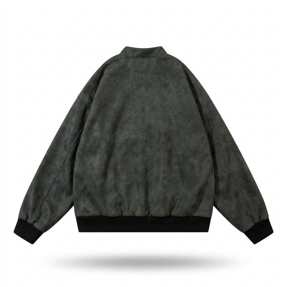 Allsaints Leather - Viven | Embroidered Sueded Jacket Unisex