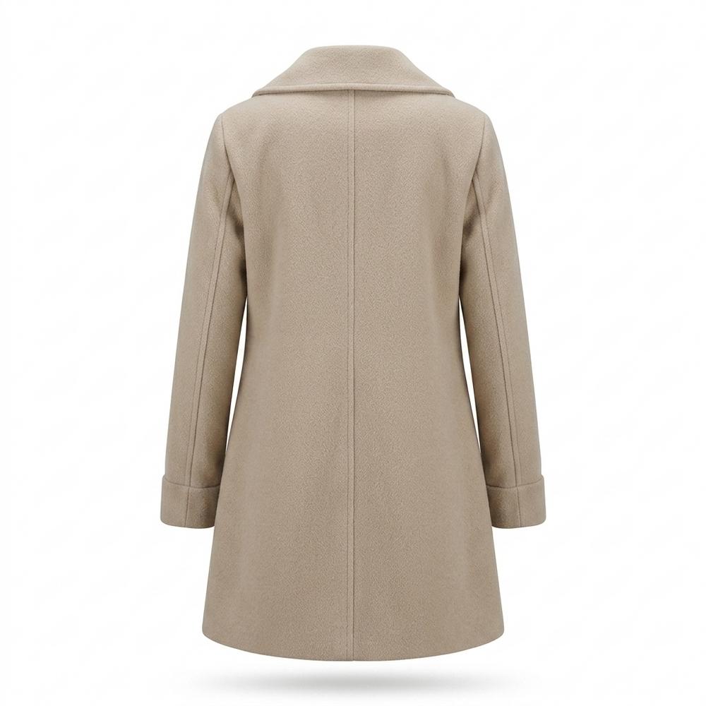 Allsaints Leather - Armar | Single-Breasted Peter Pan Collar Coat Women