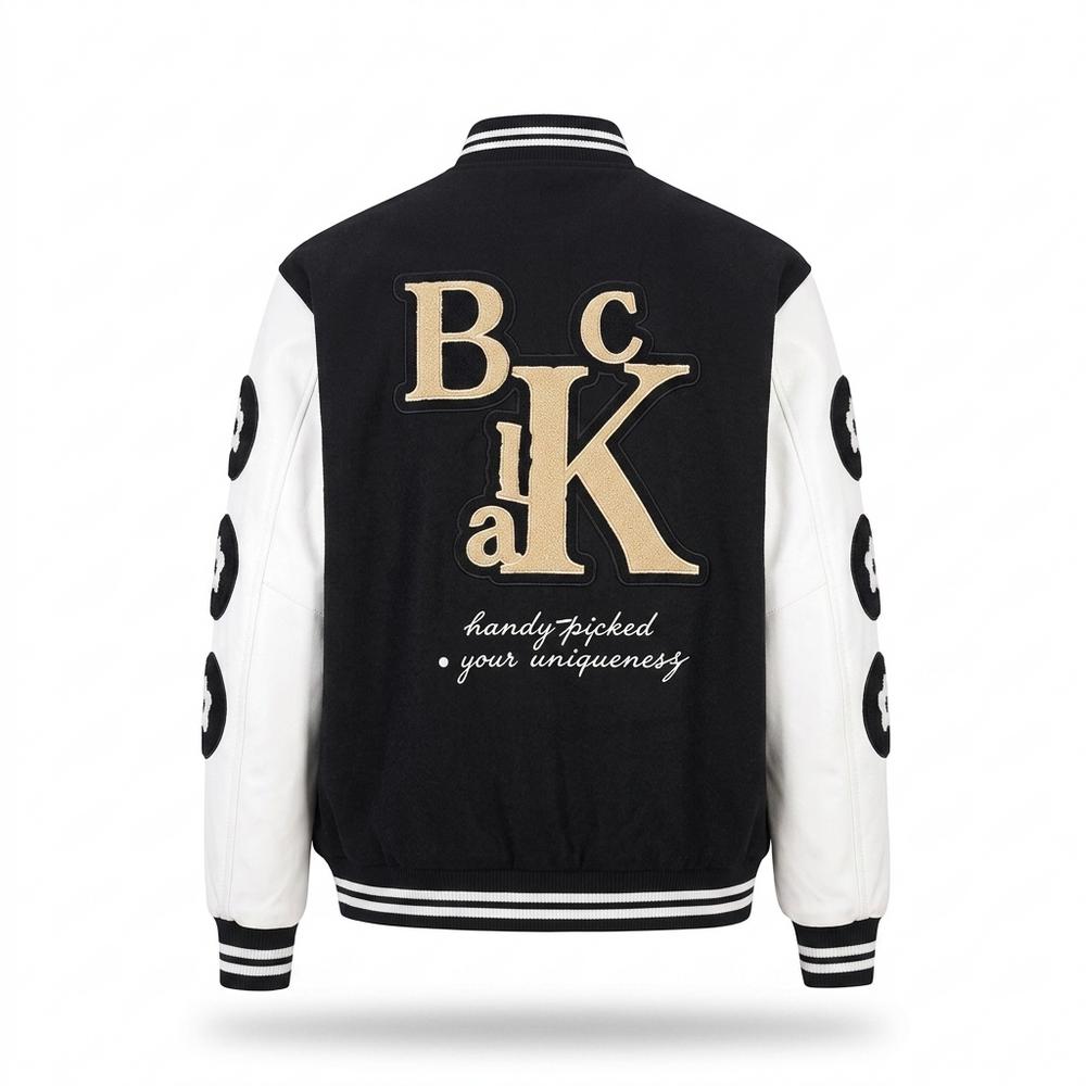 Allsaints Leather - Aefed | Embroidered Two-Tone Jacket Unisex