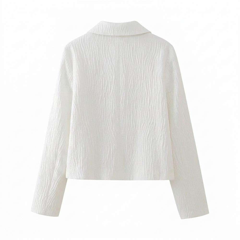 Allsaints Leather - Tihal | Textured Cropped Jacket Women