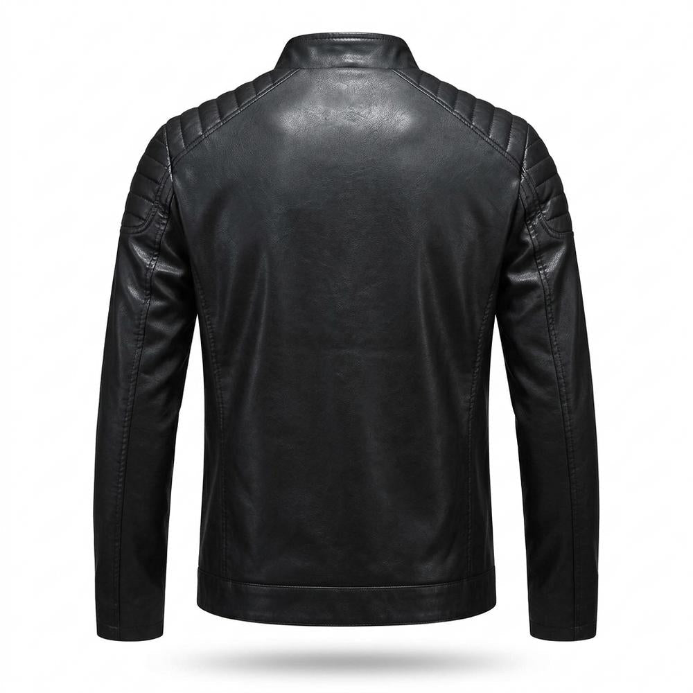 Allsaints Leather - Kasan | Quilted Fitted Leather Jacket Men