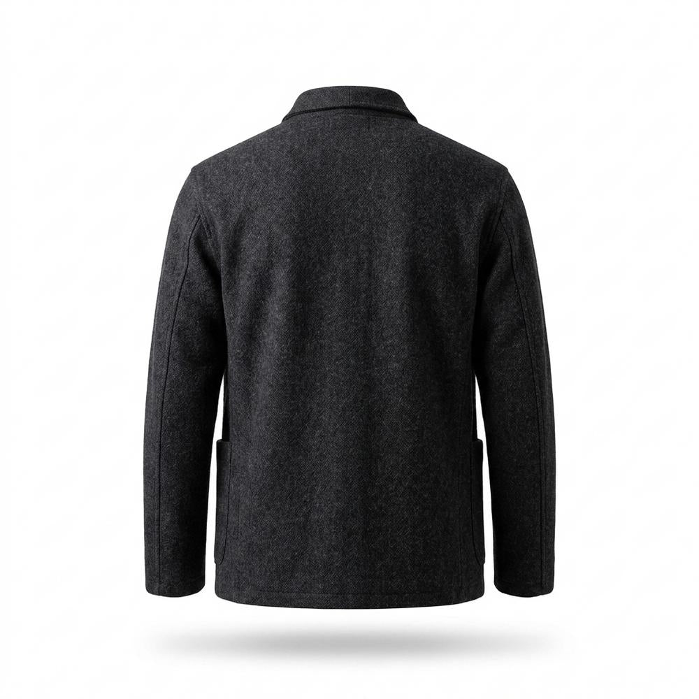Allsaints Leather - Vatal | Knitted Band-Collar Jacket Men