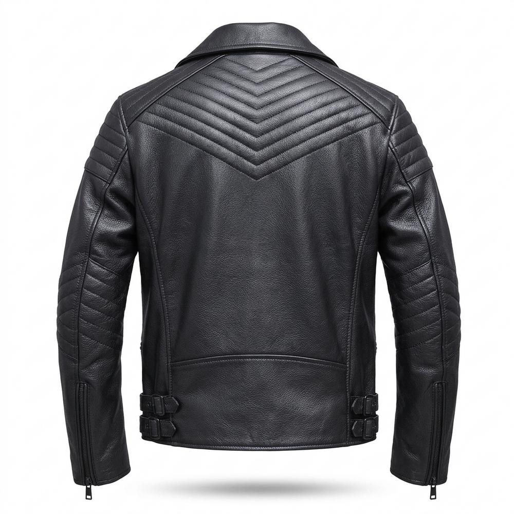 Allsaints Leather - Mamel | Quilted Asymmetrical Leather Jacket Men