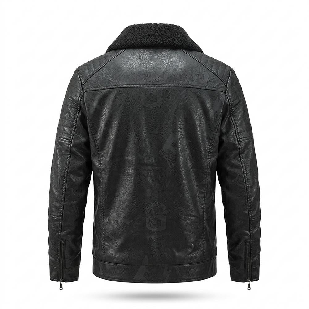 Allsaints Leather - Talar | Sherpa-Lined Zip-Up Leather Jacket Men