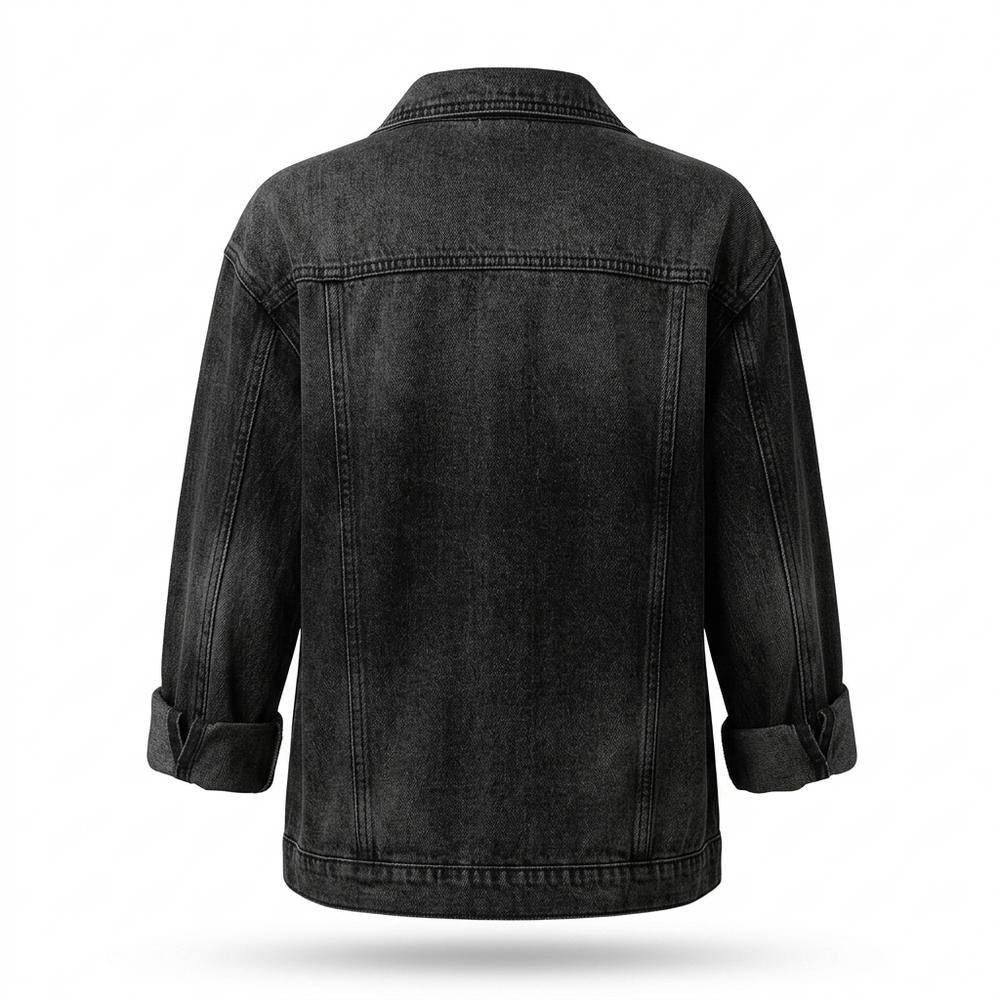 Allsaints Leather - Risel | Washed Relaxed-Fit Denim Jacket Women