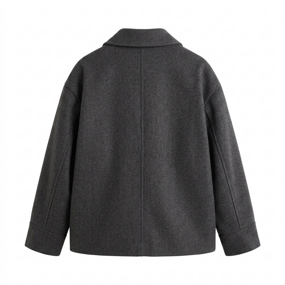 Allsaints Leather - Zevin | Single-Breasted Cropped Jacket Women