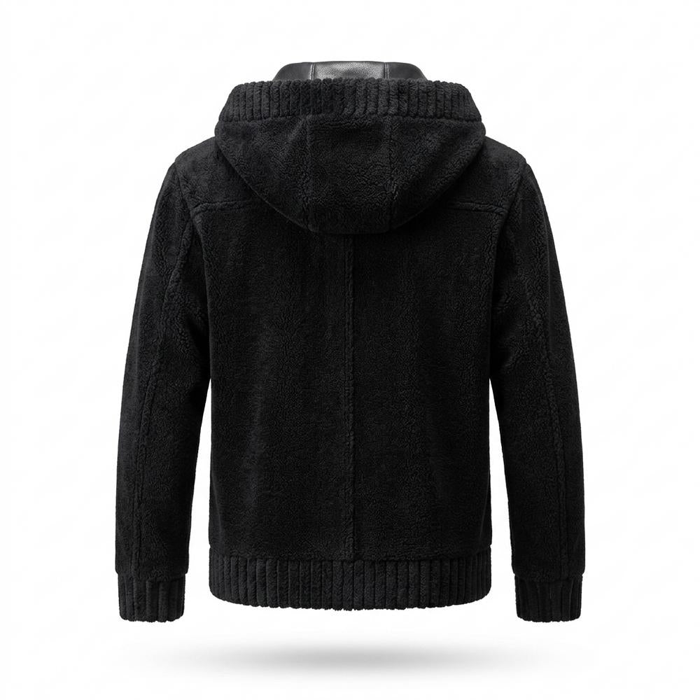 Allsaints Leather - Alnor | Hooded Textured Jacket Men