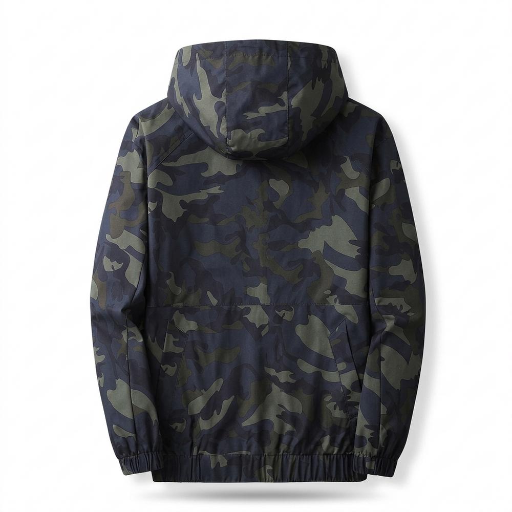 Allsaints Leather - Talin | Hooded Camouflage Jacket Men