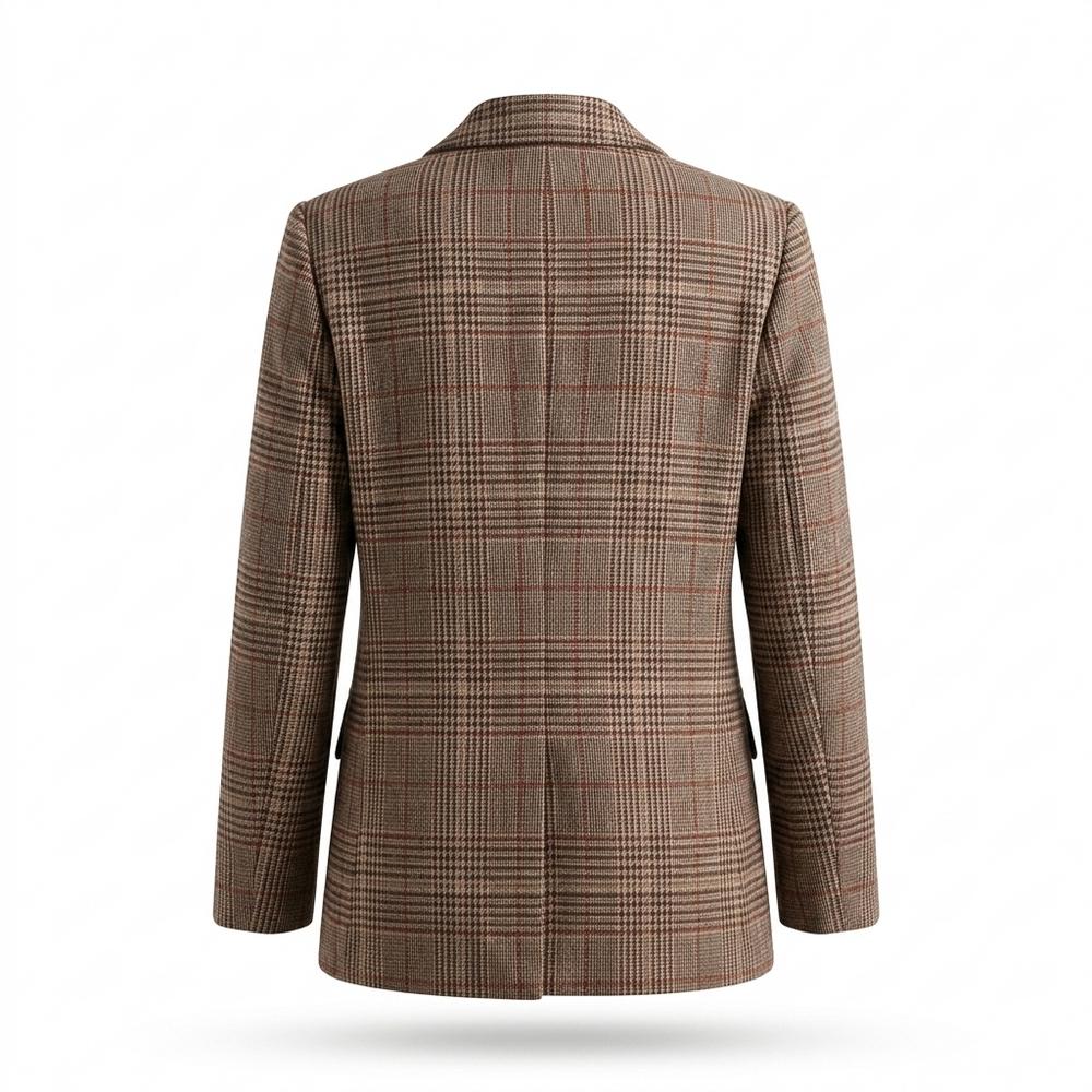 Allsaints Leather - Savin | Plaid Single-Breasted Blazer Women