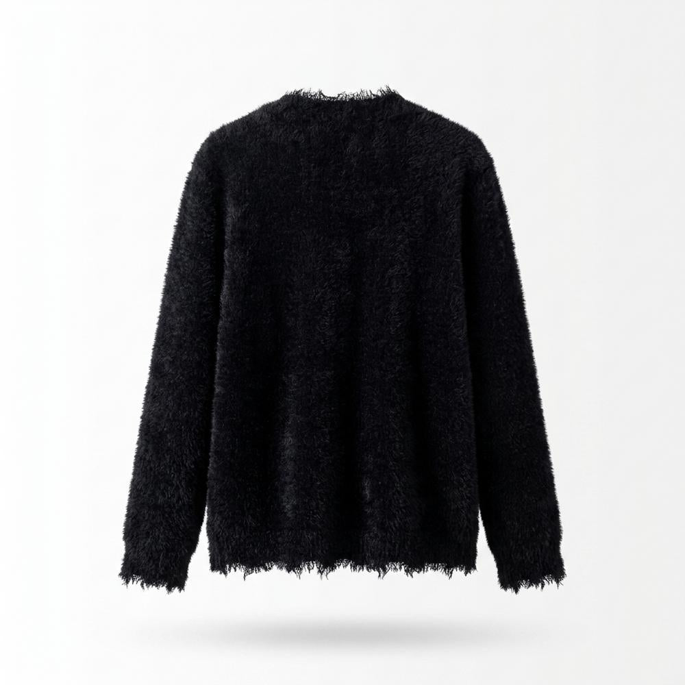 Allsaints Leather - Nitor | Fuzzy Button-Front Knit Cardigan Women