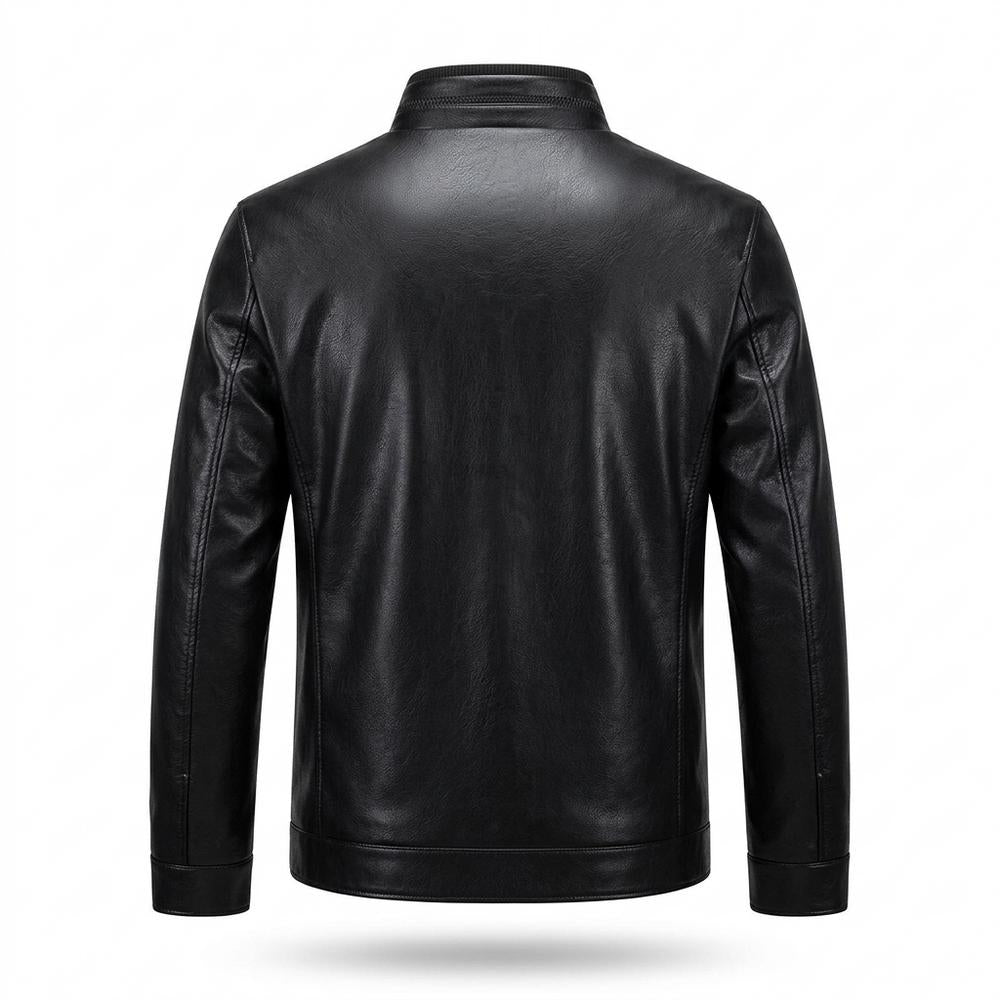 Allsaints Leather - Cirod | Zippered Stand-Collar Leather Jacket Men