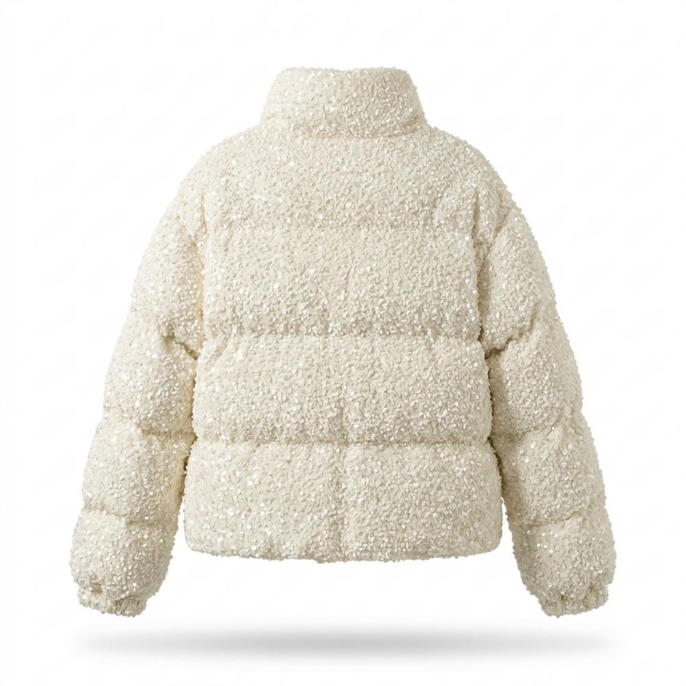 Allsaints Leather - Colan | Sequin-Embellished Quilted Jacket Women