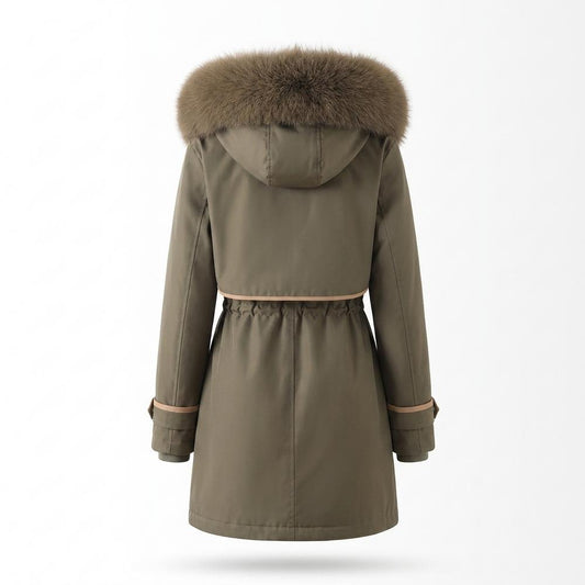 Allsaints Leather - Nenal | Fur-Trimmed Drawstring-Waist Coat Women
